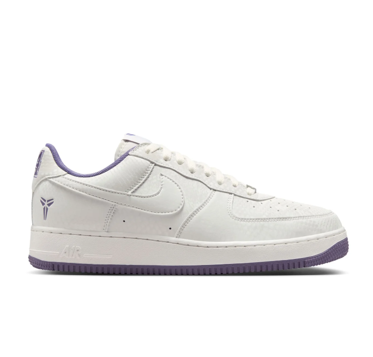 Nike Air Force 1 Low – White / Mamba Logo (Kobe Bryant Edition)