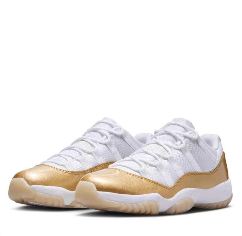 Air Jordan 11 Low – White / Metallic Gold / Tan