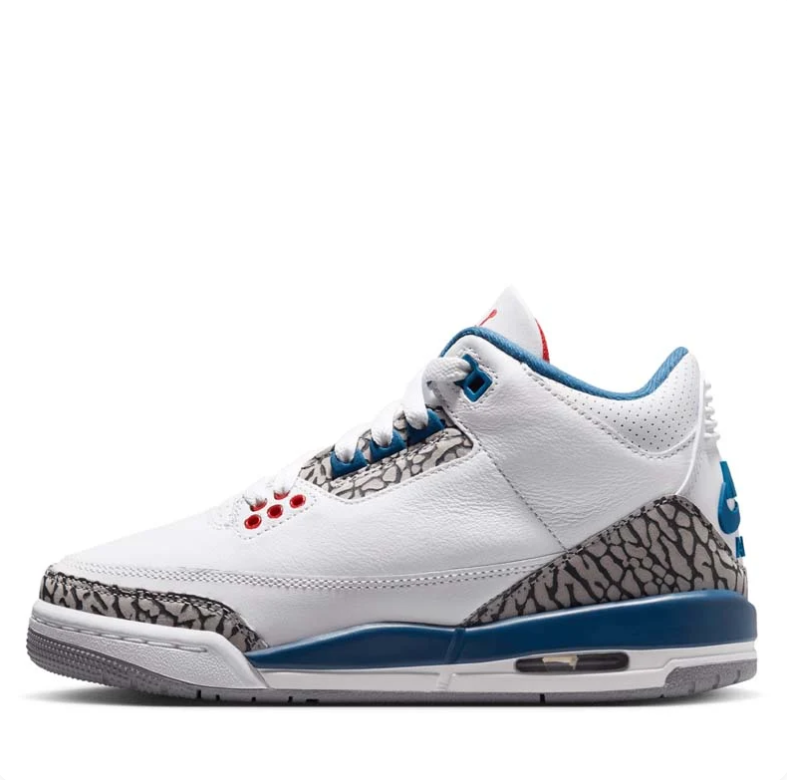 Air Jordan 3 Retro – White / True Blue / Fire Red