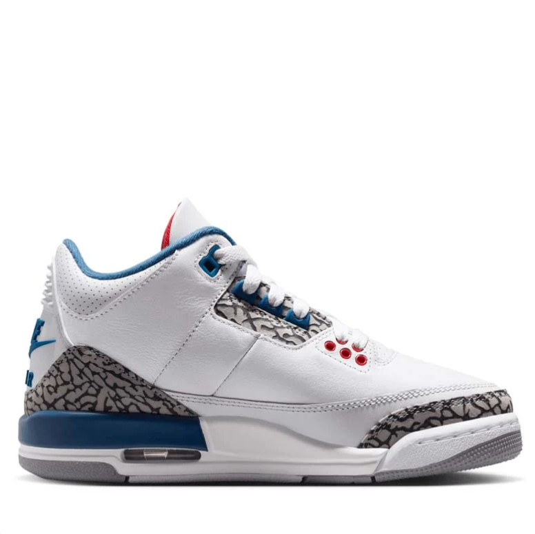 Air Jordan 3 Retro – White / True Blue / Fire Red