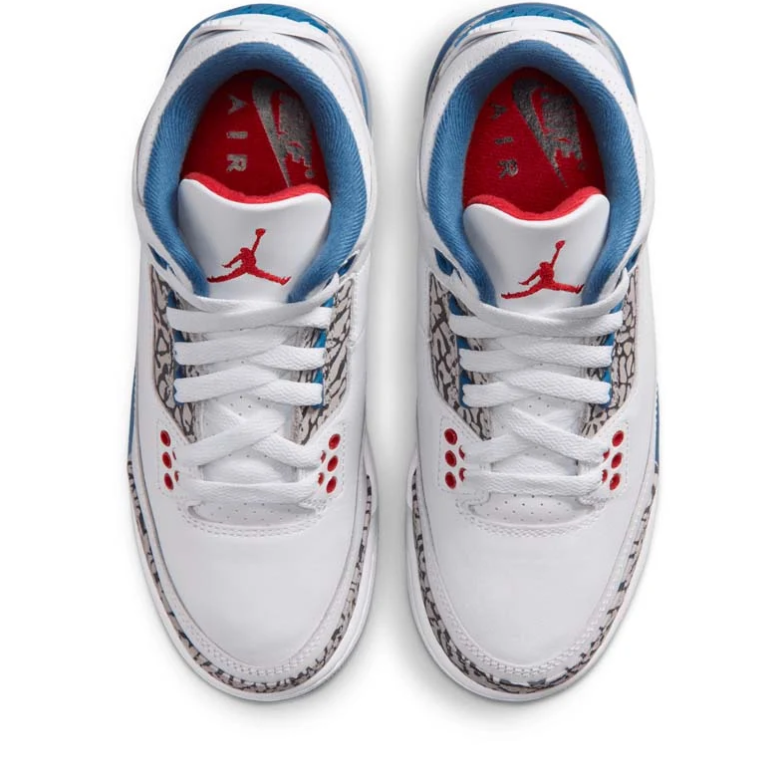 Air Jordan 3 Retro – White / True Blue / Fire Red