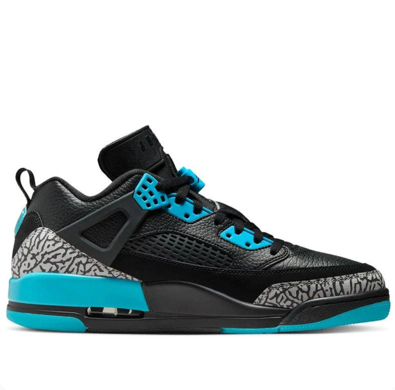 Jordan Spizike – Black / Teal / Grey Zebra Print