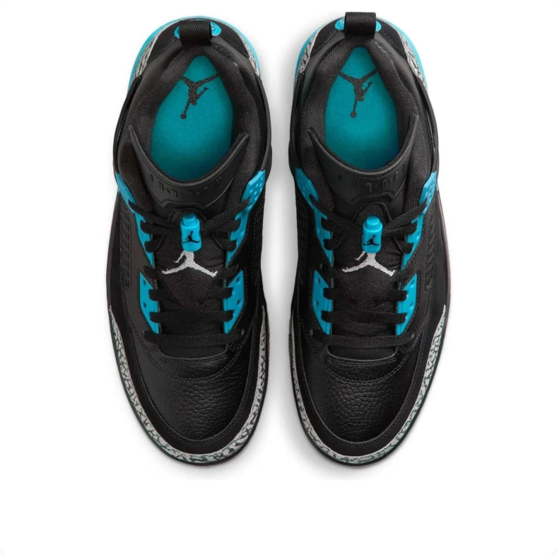Jordan Spizike – Black / Teal / Grey Zebra Print