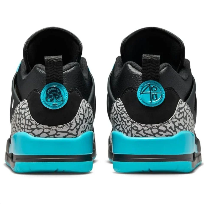 Jordan Spizike – Black / Teal / Grey Zebra Print