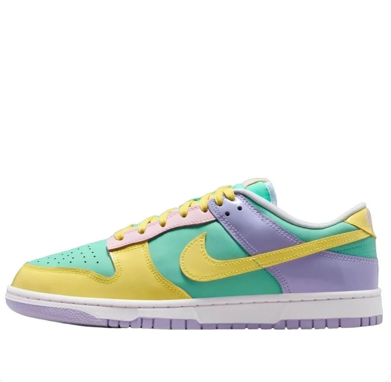 Nike Dunk Low – Mint Green / Neon Yellow / Lavender (Easter Candy)
