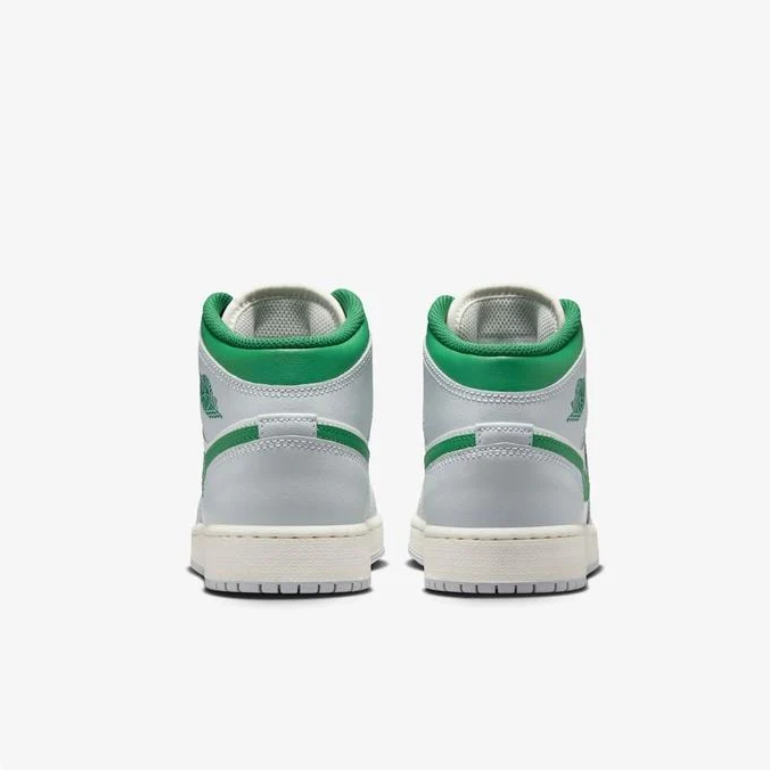 Air Jordan 1 Mid – White / Pine Green