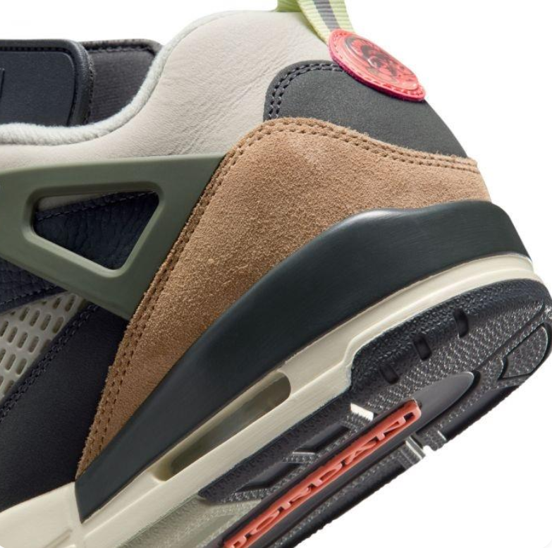 Air Jordan 3 Retro – Black / Khaki / Red Accent