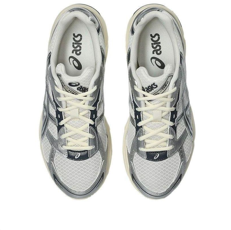 ASICS Gel-Kayano 14 – White / Silver / Black Retro Running Sneakers