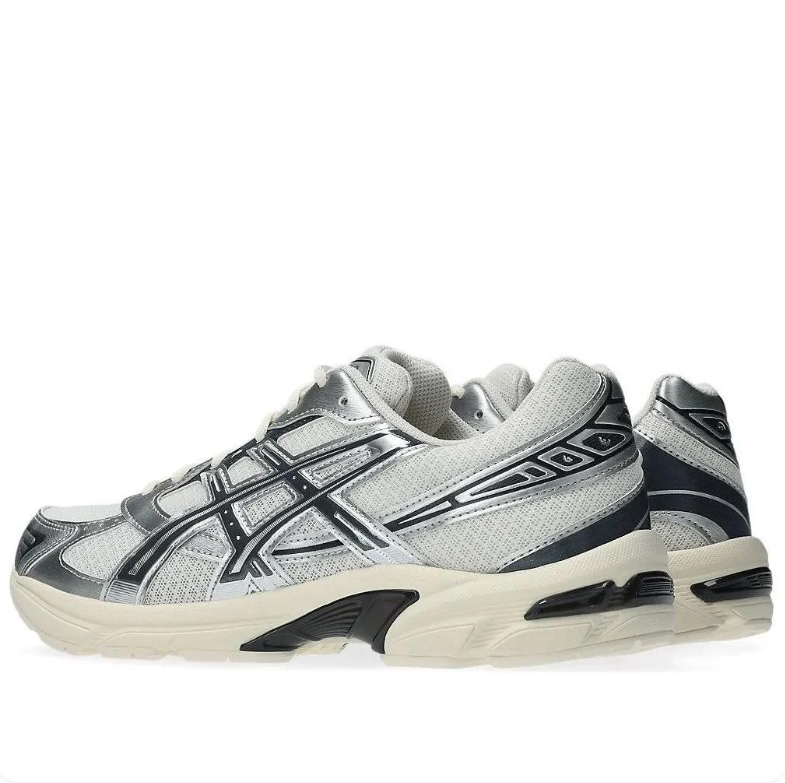 ASICS Gel-Kayano 14 – White / Silver / Black Retro Running Sneakers