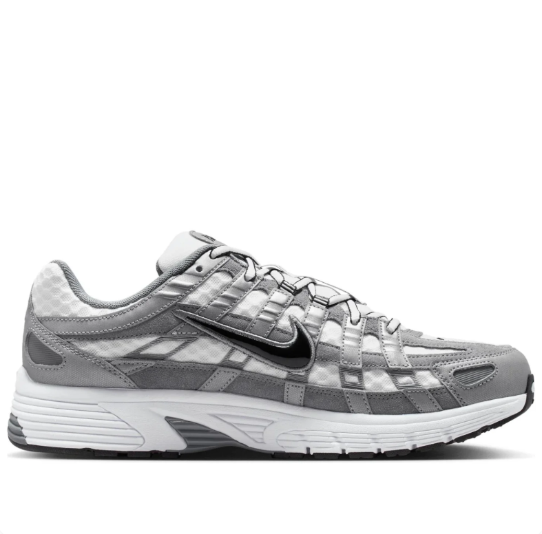 Nike P-6000 – Silver / Grey / White Retro Running Sneakers