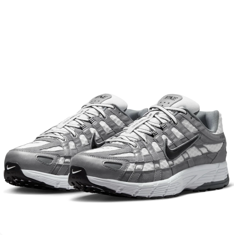 Nike P-6000 – Silver / Grey / White Retro Running Sneakers