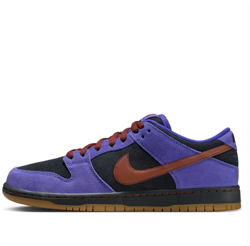 Nike SB Dunk Low – Purple / Black / Brown Red with Gum Sole