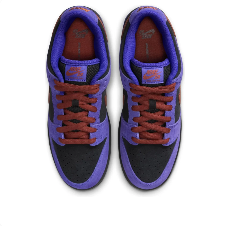 Nike SB Dunk Low – Purple / Black / Brown Red with Gum Sole