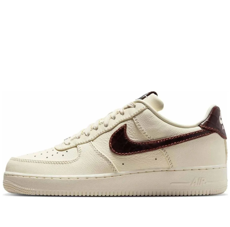 Nike Air Force 1 Low '07 – Cream / Dark Brown Swoosh
