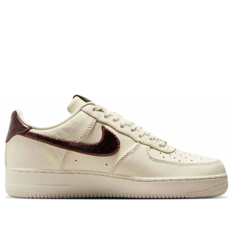 Nike Air Force 1 Low '07 – Cream / Dark Brown Swoosh