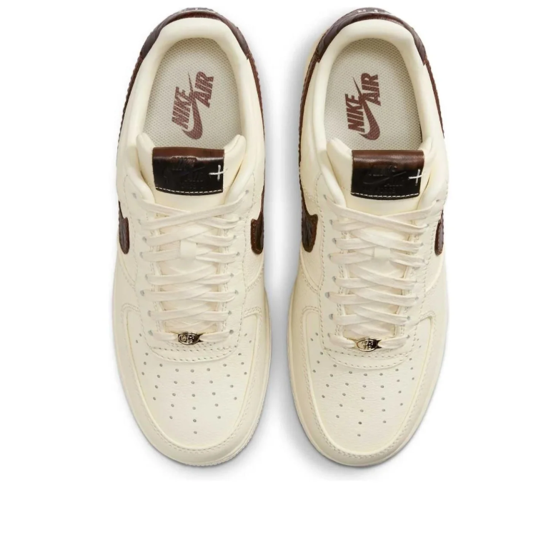 Nike Air Force 1 Low '07 – Cream / Dark Brown Swoosh