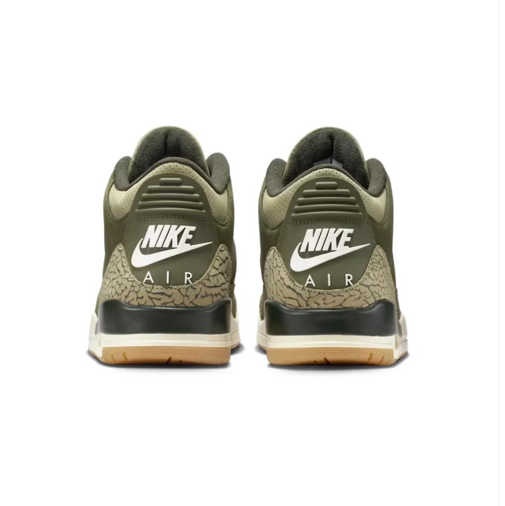 Air Jordan 3 Retro – Olive Green / Cream / Orange Air Unit