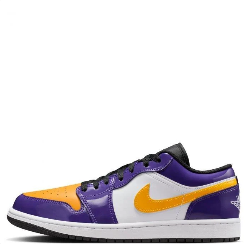 Air Jordan 1 Low – Purple / Yellow / White (Lakers Colorway)