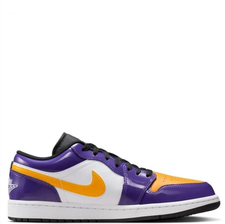Air Jordan 1 Low – Purple / Yellow / White (Lakers Colorway)