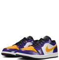 Air Jordan 1 Low – Purple / Yellow / White (Lakers Colorway)