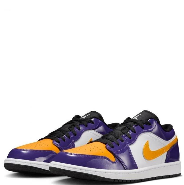 Air Jordan 1 Low – Purple / Yellow / White (Lakers Colorway)
