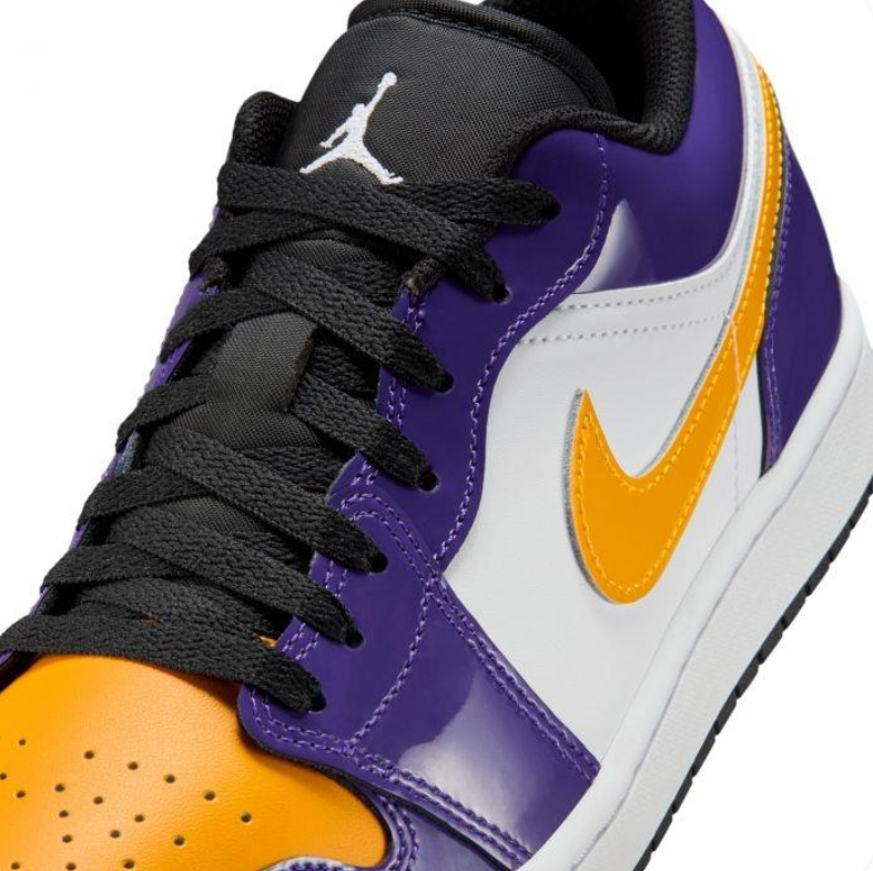 Air Jordan 1 Low – Purple / Yellow / White (Lakers Colorway)