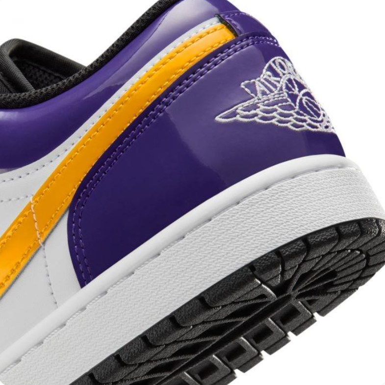 Air Jordan 1 Low – Purple / Yellow / White (Lakers Colorway)