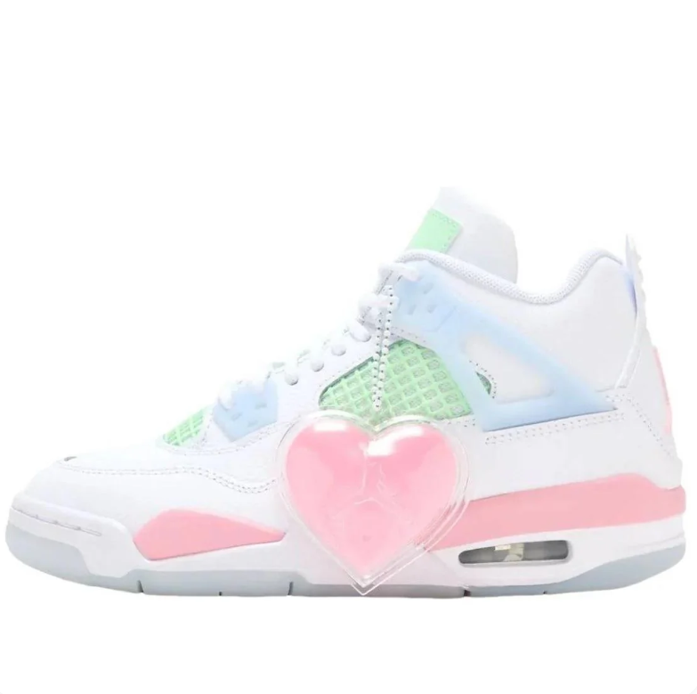 Air Jordan 4 Retro – Pastel Tie-Dye (Pink / Mint / Baby Blue)