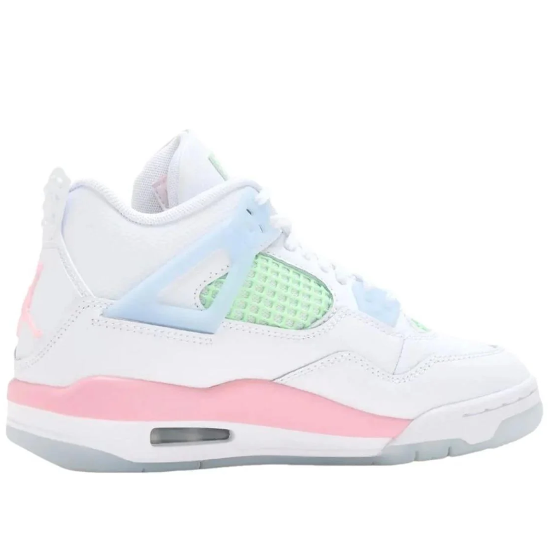 Air Jordan 4 Retro – Pastel Tie-Dye (Pink / Mint / Baby Blue)
