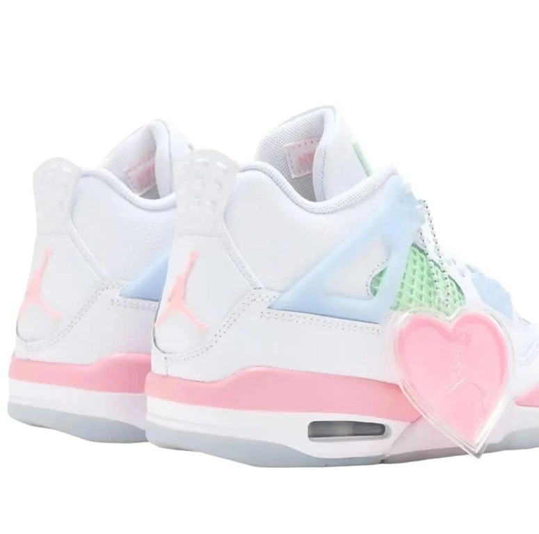 Air Jordan 4 Retro – Pastel Tie-Dye (Pink / Mint / Baby Blue)