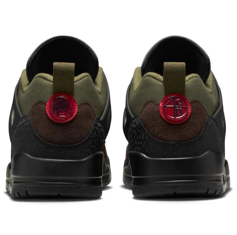 Air Jordan 5 Low – Olive Green / Black / Red Accent