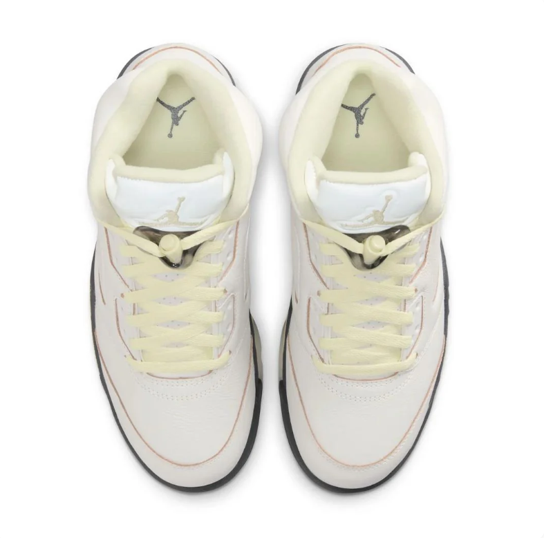 Air Jordan 5 Retro – Off-White / Neon Green / Black
