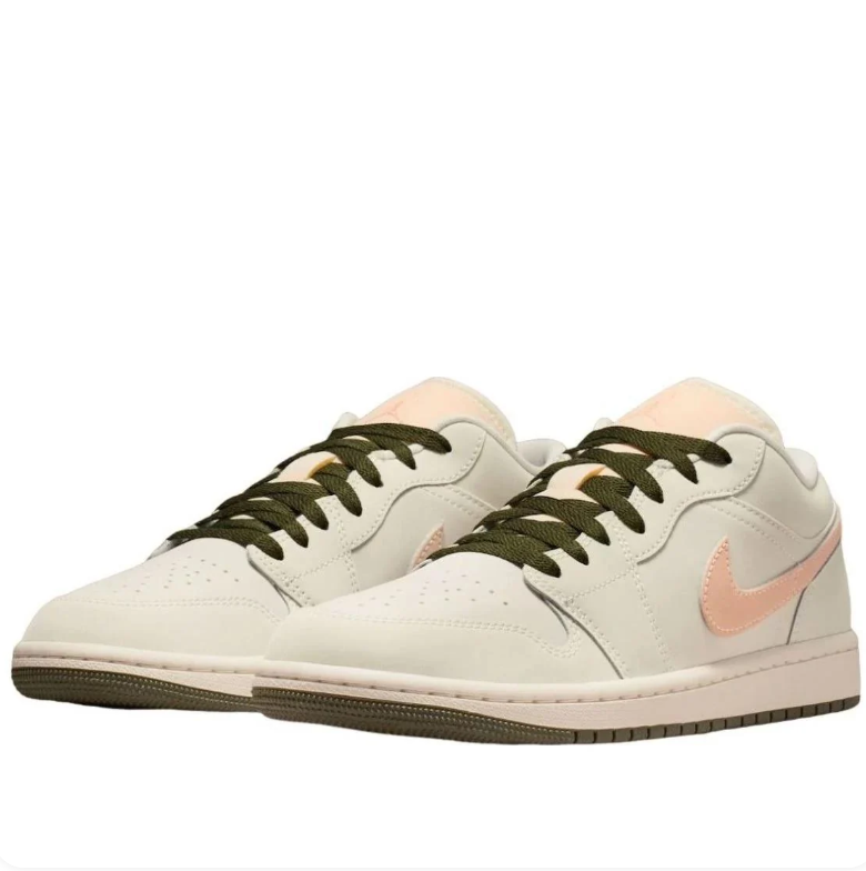 Air Jordan 1 Low – Off-White / Olive Green Laces