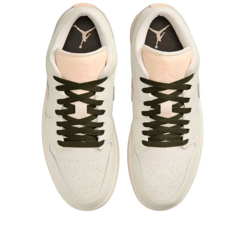 Air Jordan 1 Low – Off-White / Olive Green Laces
