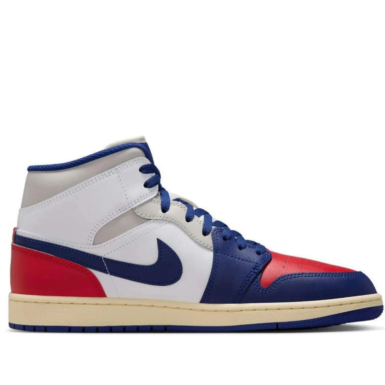 Air Jordan 1 Mid – Red / White / Navy Blue