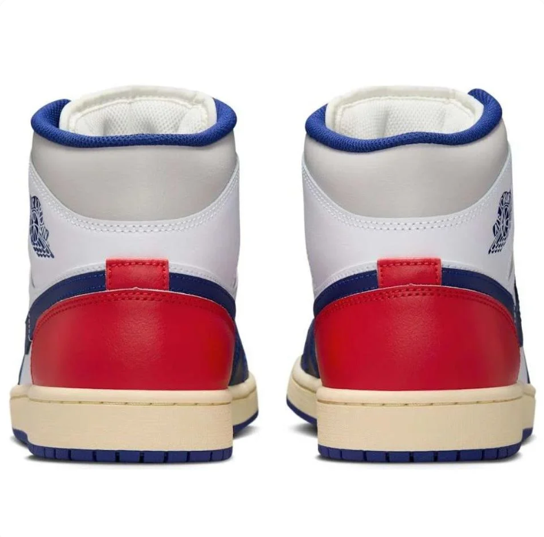 Air Jordan 1 Mid – Red / White / Navy Blue