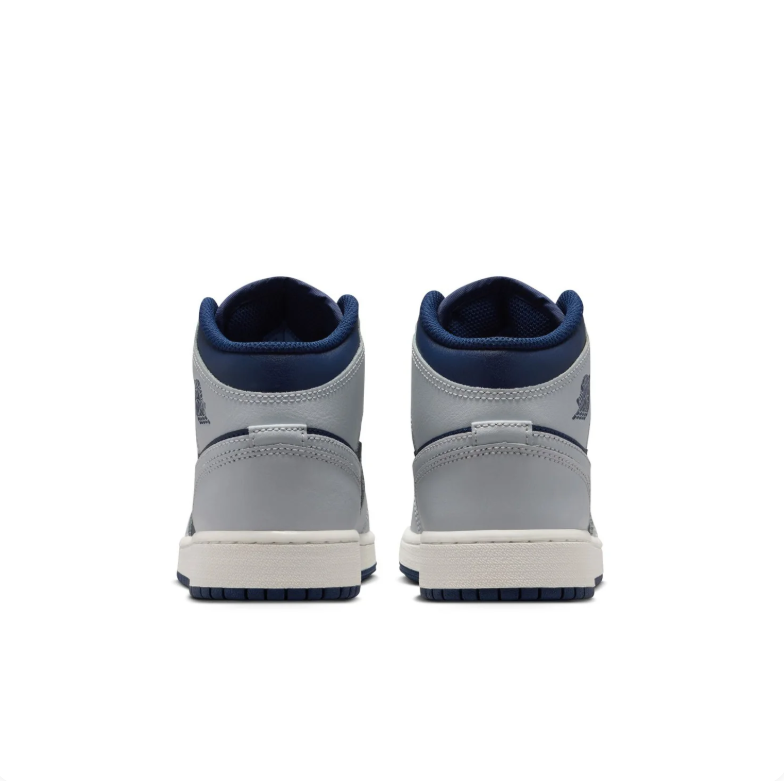 Air Jordan 1 Mid – Grey / Midnight Navy / White