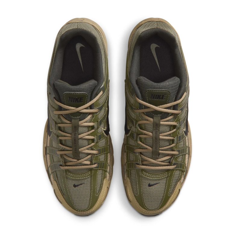 Retro Low-Top Sneakers – Olive Green / Khaki