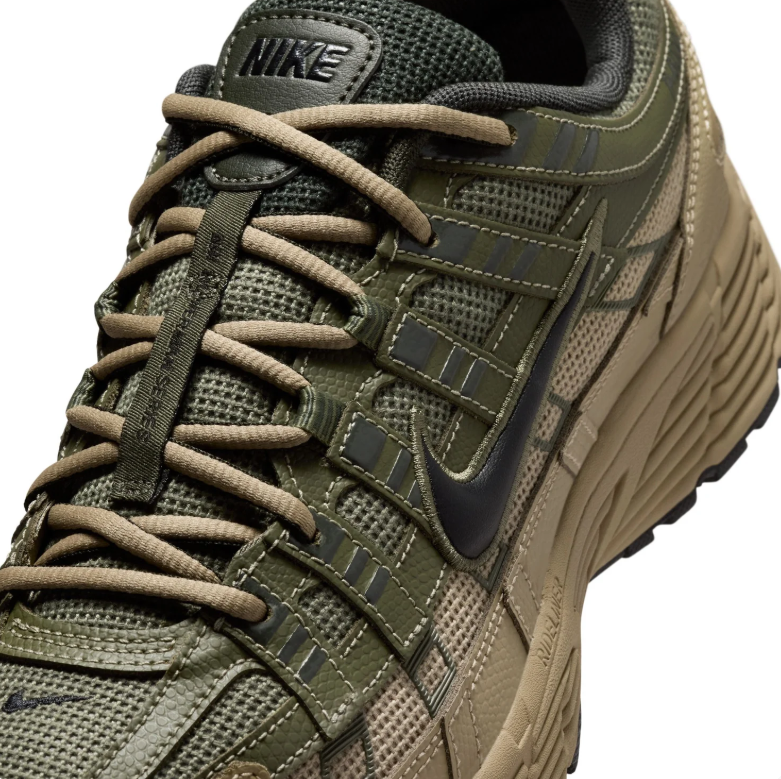 Retro Low-Top Sneakers – Olive Green / Khaki