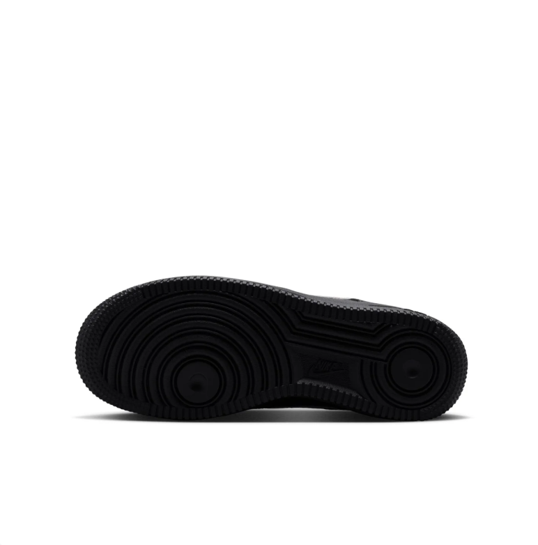 Nike Air Force 1 Low '07 – Triple Black with Leopard Swoosh